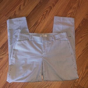 Gap Slim Cropped Striped pants women size 4